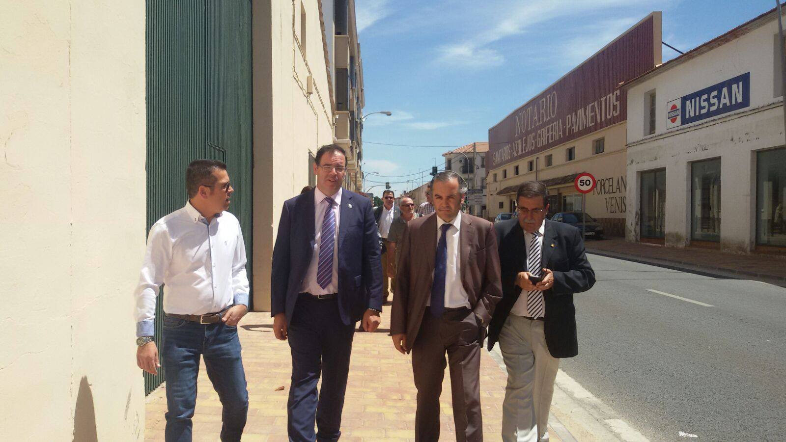Visita San Clemente Del. gobierno, presidente Diputación de Cuenca 2