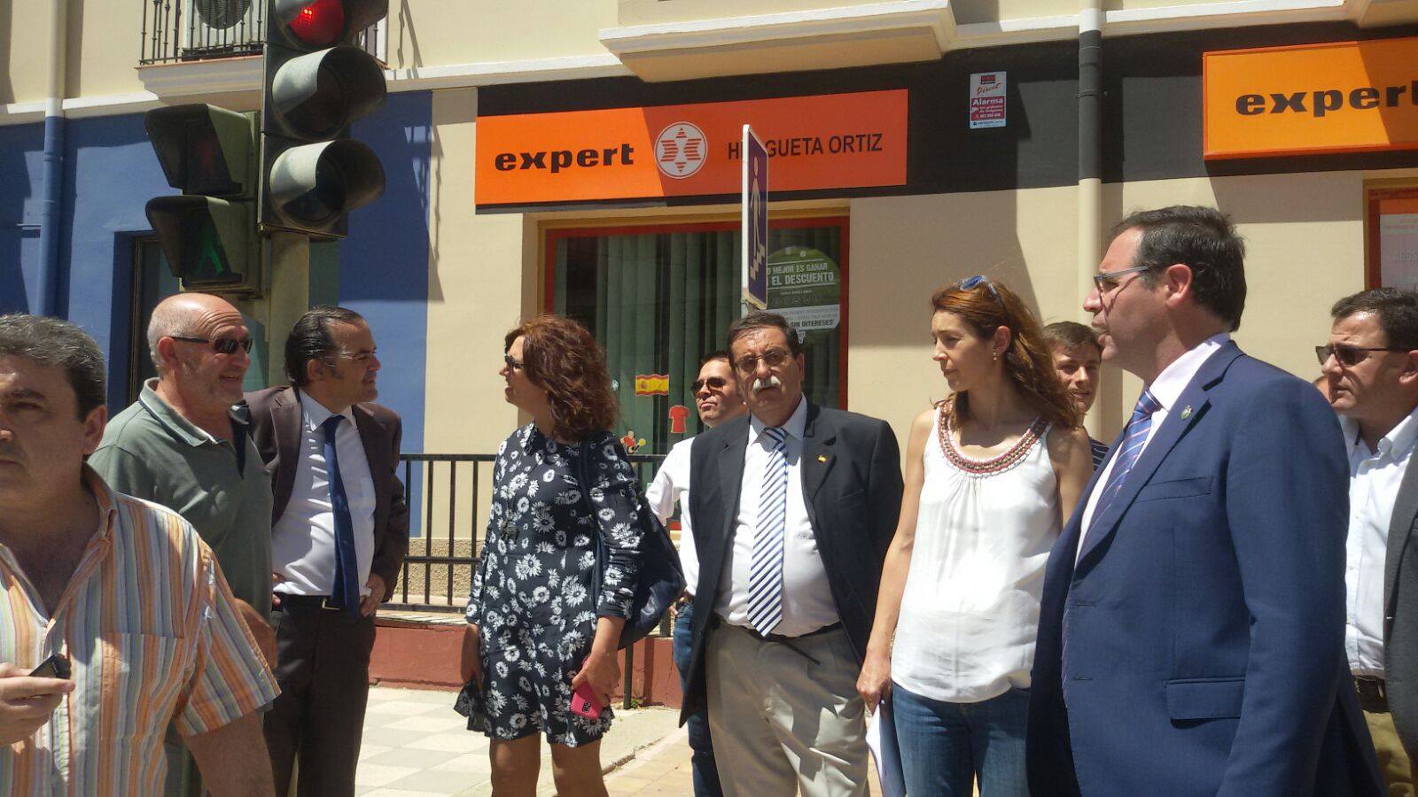 Visita San Clemente Del. gobierno, presidente Diputación de Cuenca